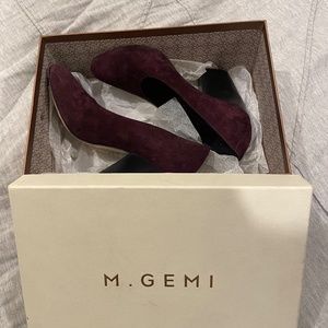 Burgundy Suede Pumps